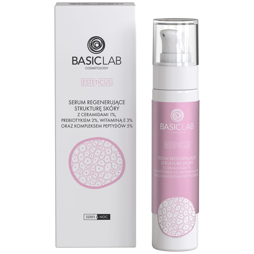 BasicLab Esteticus Esteticus Serum regenerator al structurii pielii cu ceramide și peptide 50ml