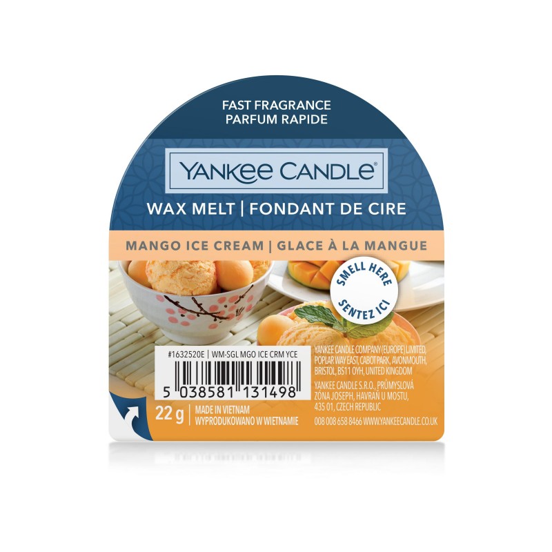 Yankee Candle Mango Ice Cream Ceară pentru înghețată