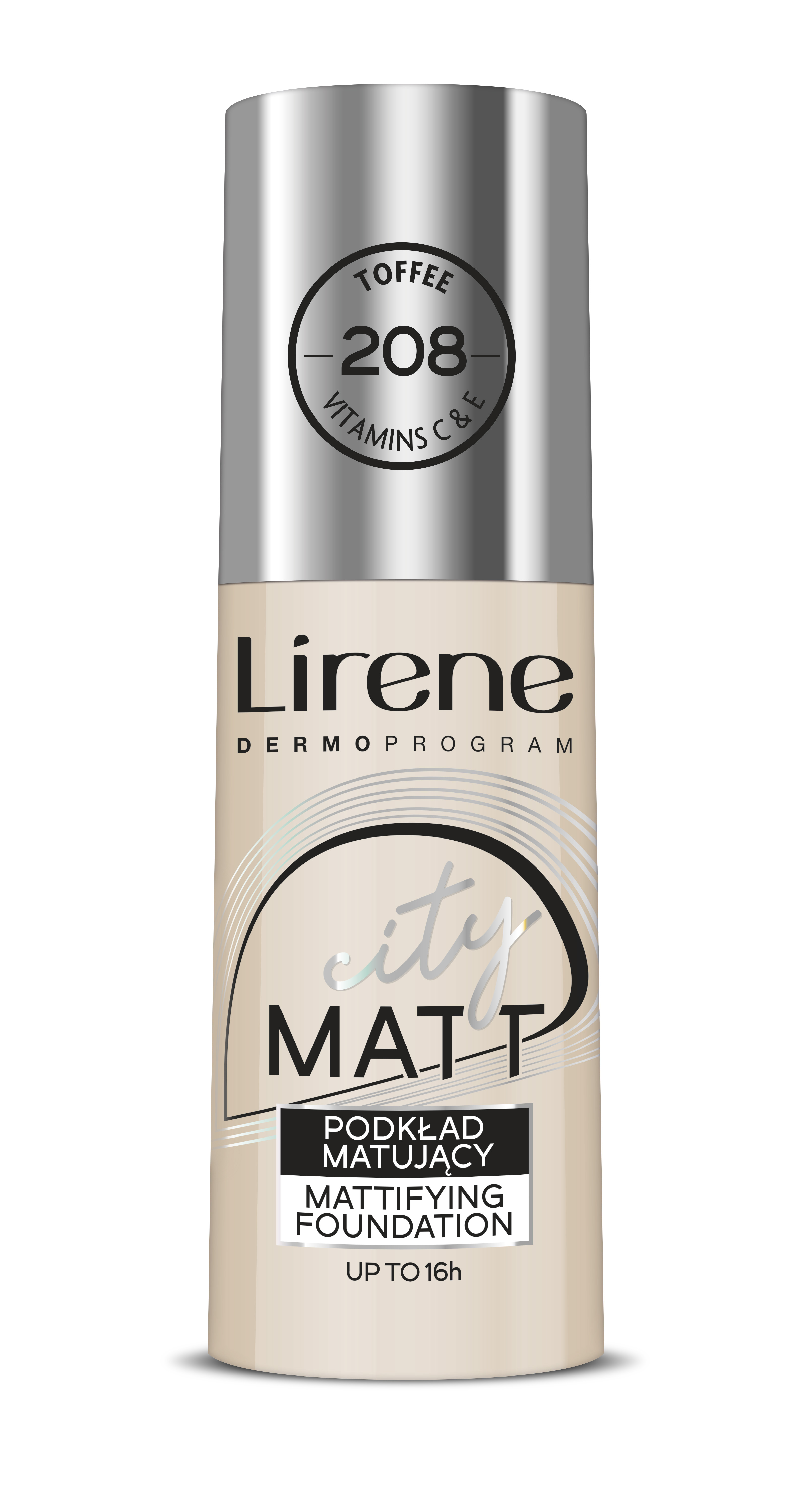 Lirene City Matt Mattifying Foundation 208 Toffee