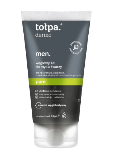 Tolpa Men Pure Charcoal Face Wash Gel 150ml