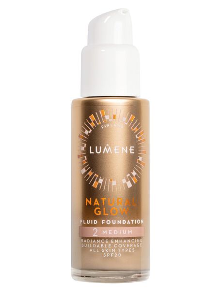 LUMENE Natural Glow Podkład Rozświetlający SPF 20 2 Medium 30ml