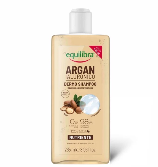 Equilibra Argan și acid hialuronic Șampon pentru păr 200ml
