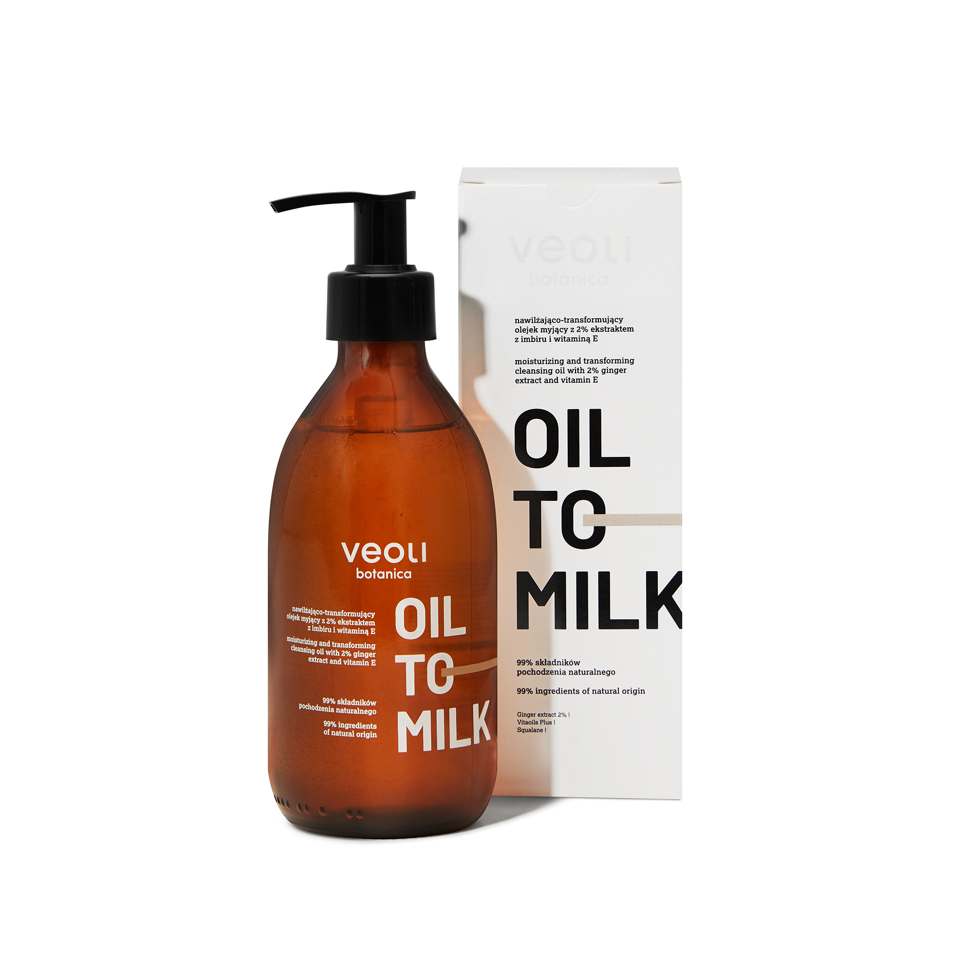 Veoli Botanica Oil to Milk Ulei de curățare hidratant și transformator 290ml