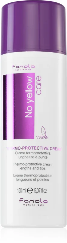 Fanola No Yellow Hair Cremă de protecție termică pentru păr 150ml