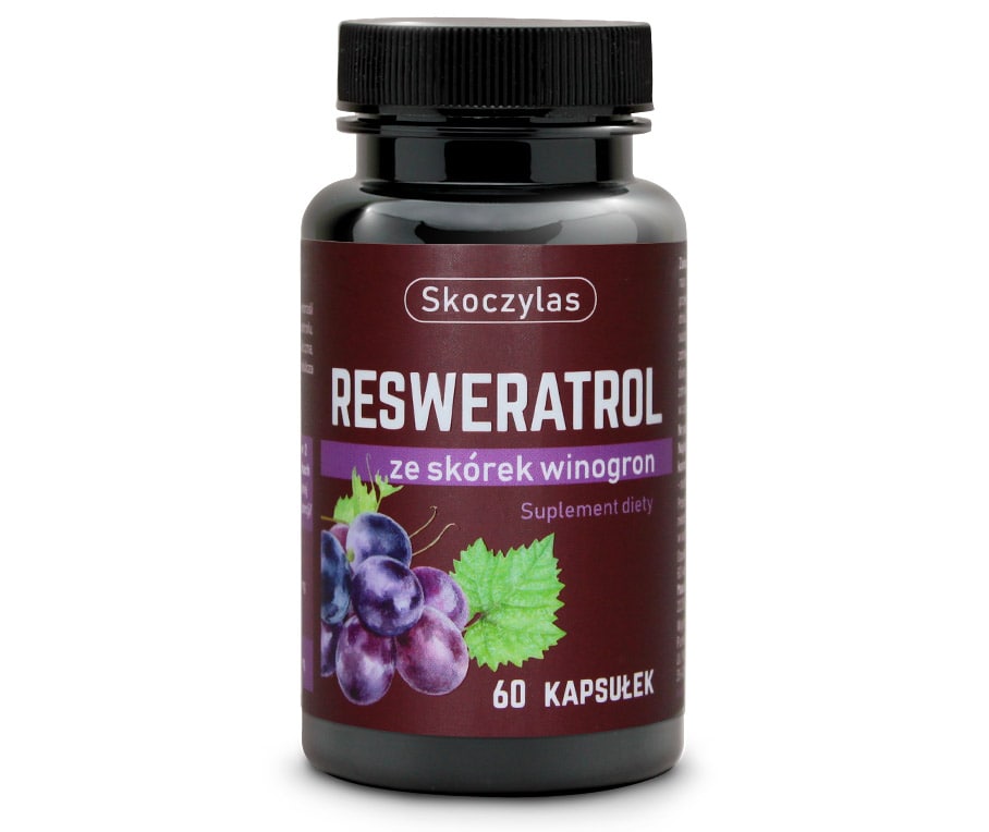 Skoczylas Resveratrol din piei de struguri Supliment 60 Capsule