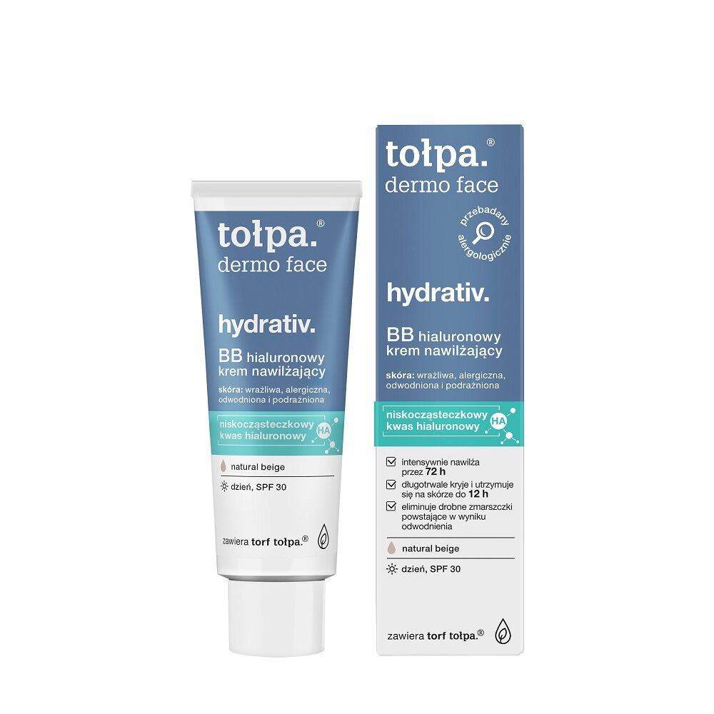 Tolpa Hydrativ BB Cremă hidratantă hialuronică Natural Beige SPF30+ 40ml