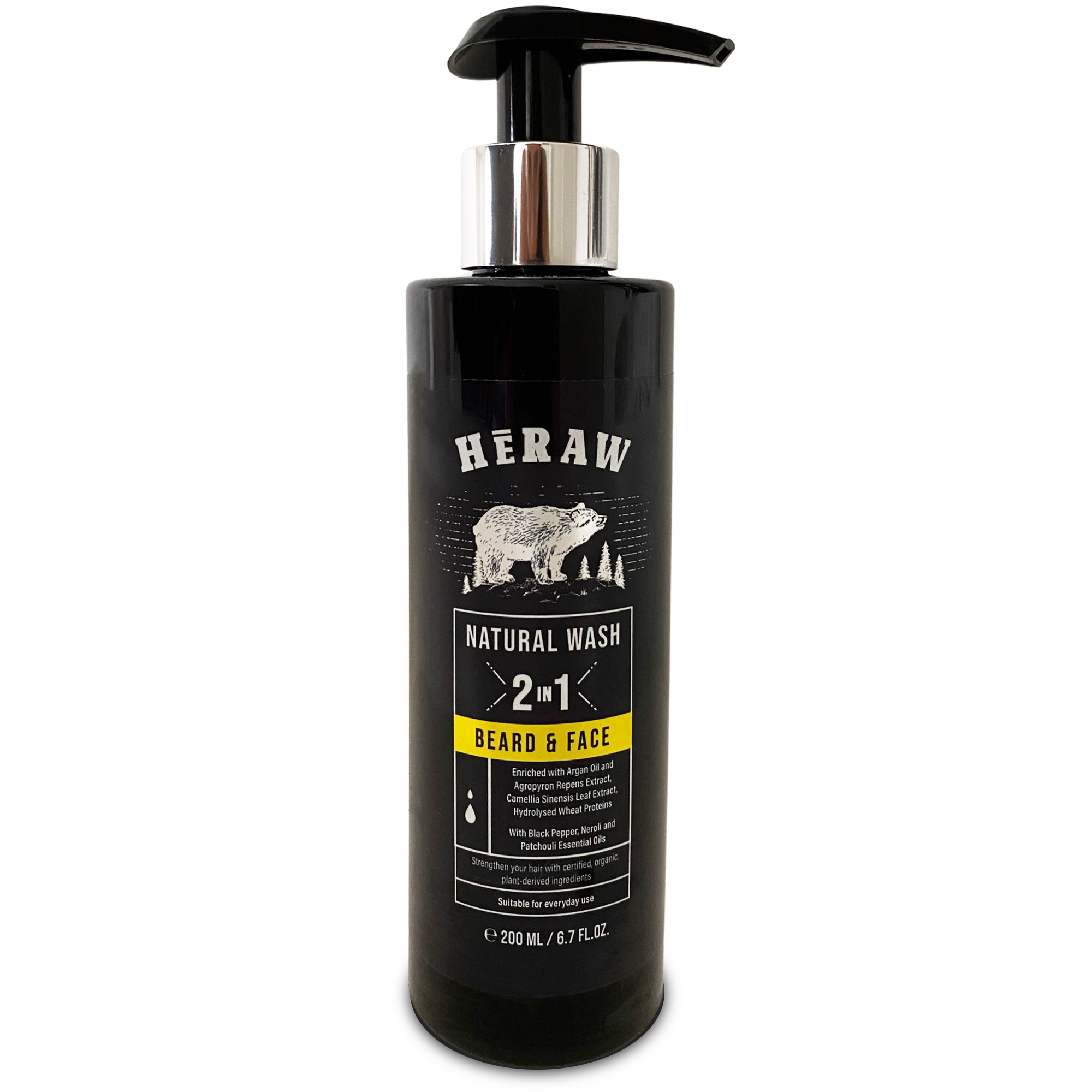 Șampon de barbă Heraw 2 în 1 pentru bărbați 200ml