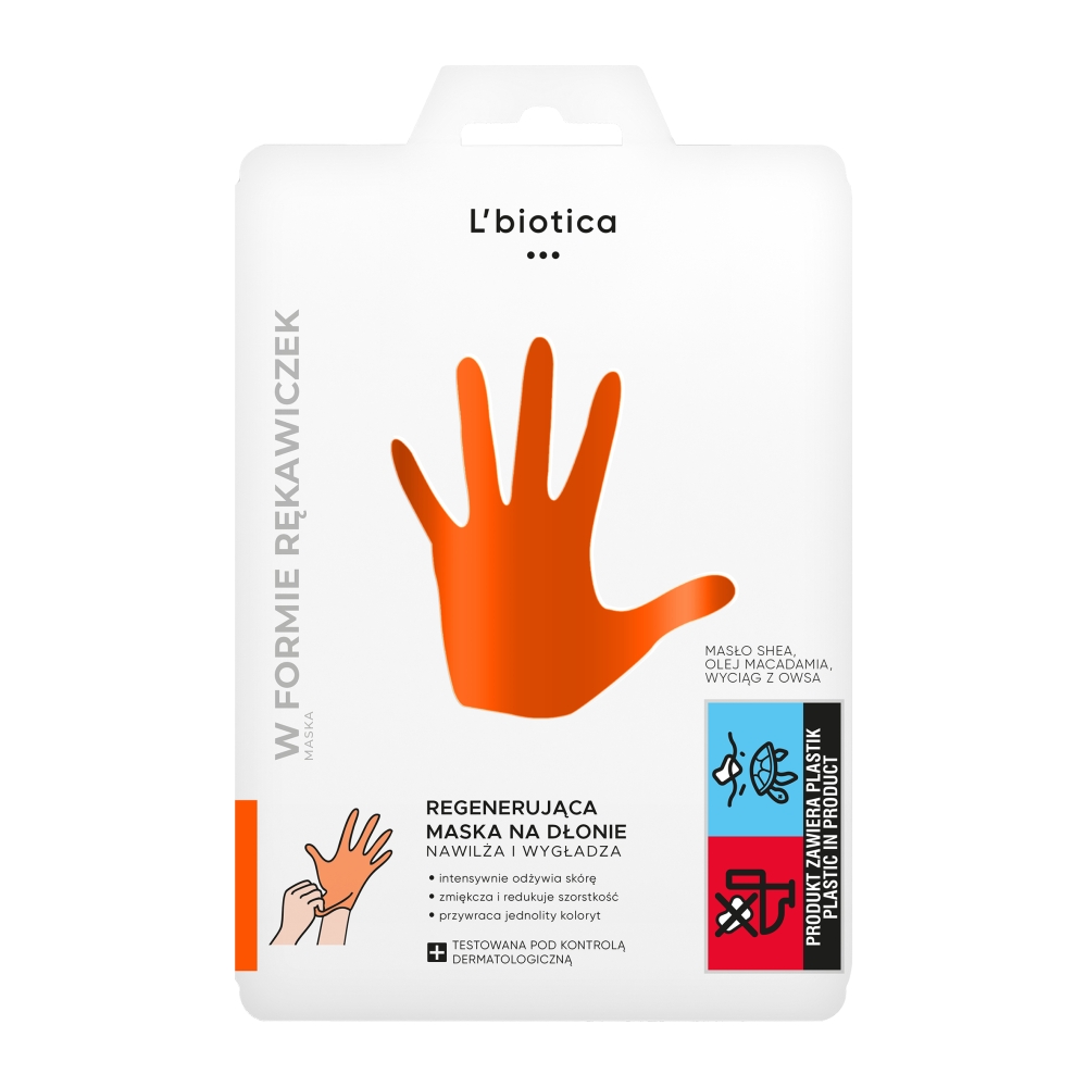 Lbiotica Mască regeneratoare pentru mâini Lbiotica Regenerating Hand Mask