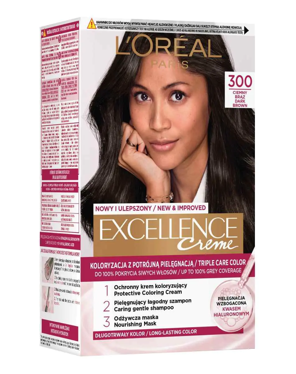 Loreal Excellence Excellence Creme Colouring Culoarea părului 300 Dark Brown