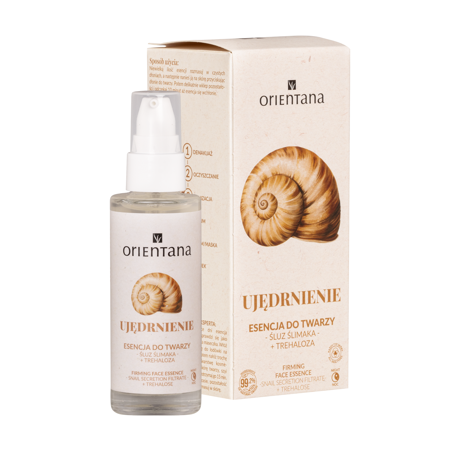 Orientana Bio Snail Mucus Masca de față Orientana Bio Snail Mucus-Essence