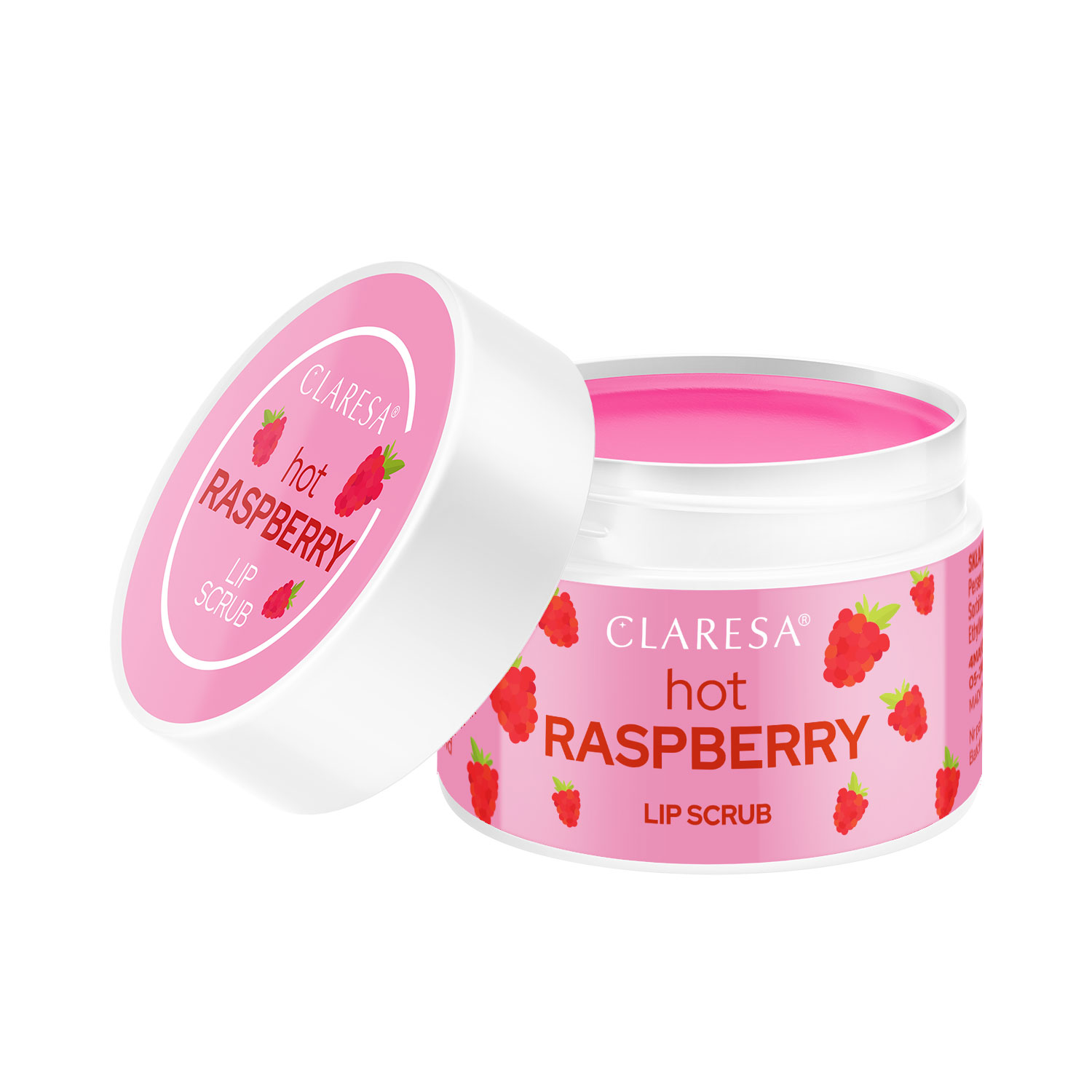 Claresa Fruit Lip Scrub 01 Zmeură fierbinte