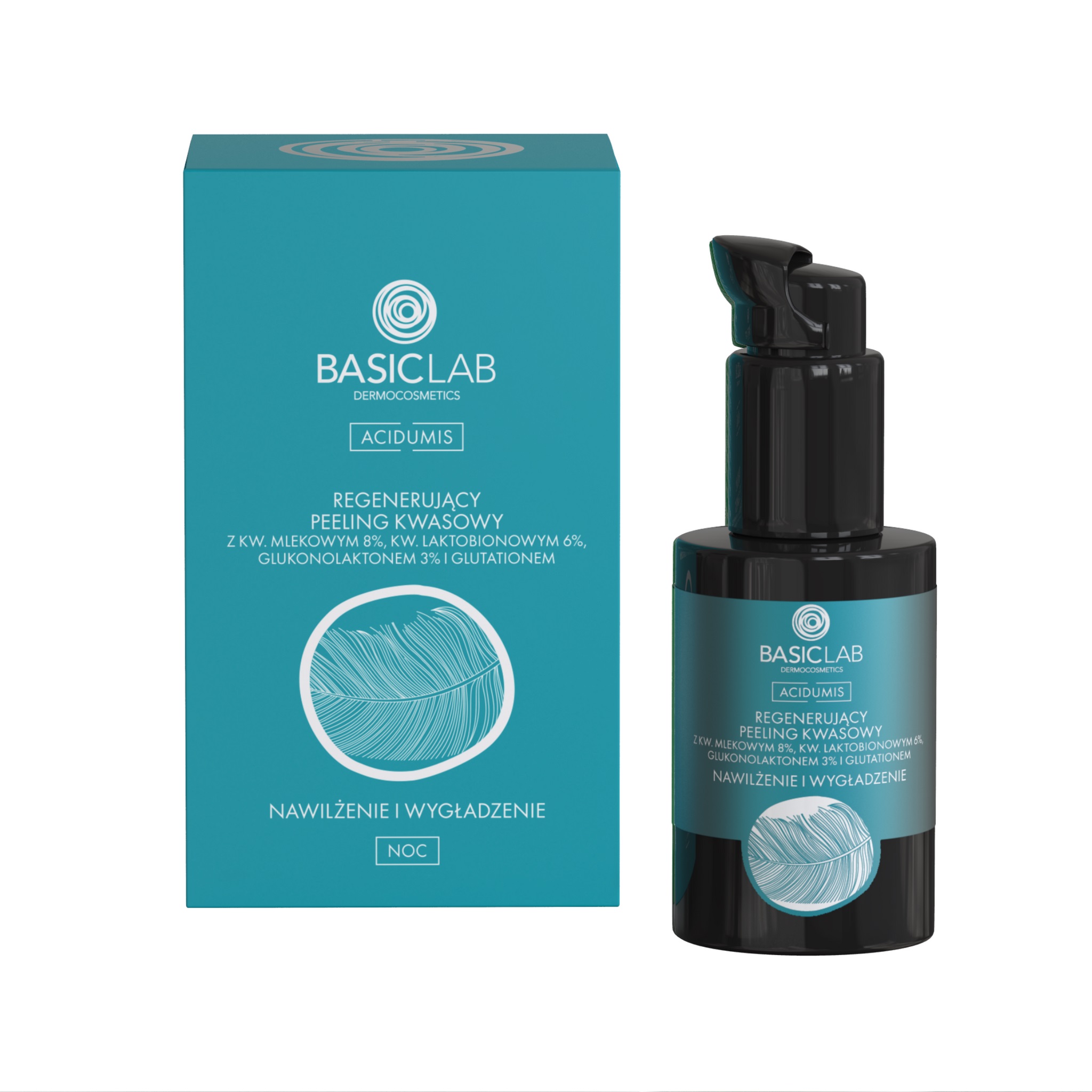 BasicLab Acidumis Acid Peel tratament de noapte hidratant și netezitor BasicLab Acidumis Acid Peel 30ml