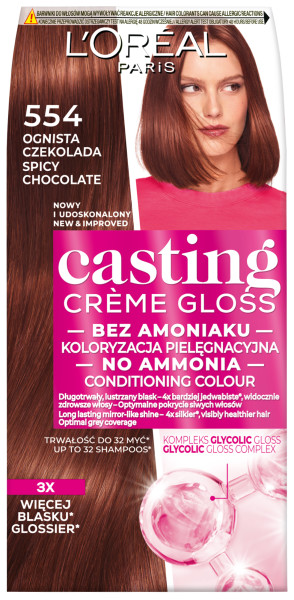 Loreal Casting Creme Gloss Colour 554 Fiery Chocolate