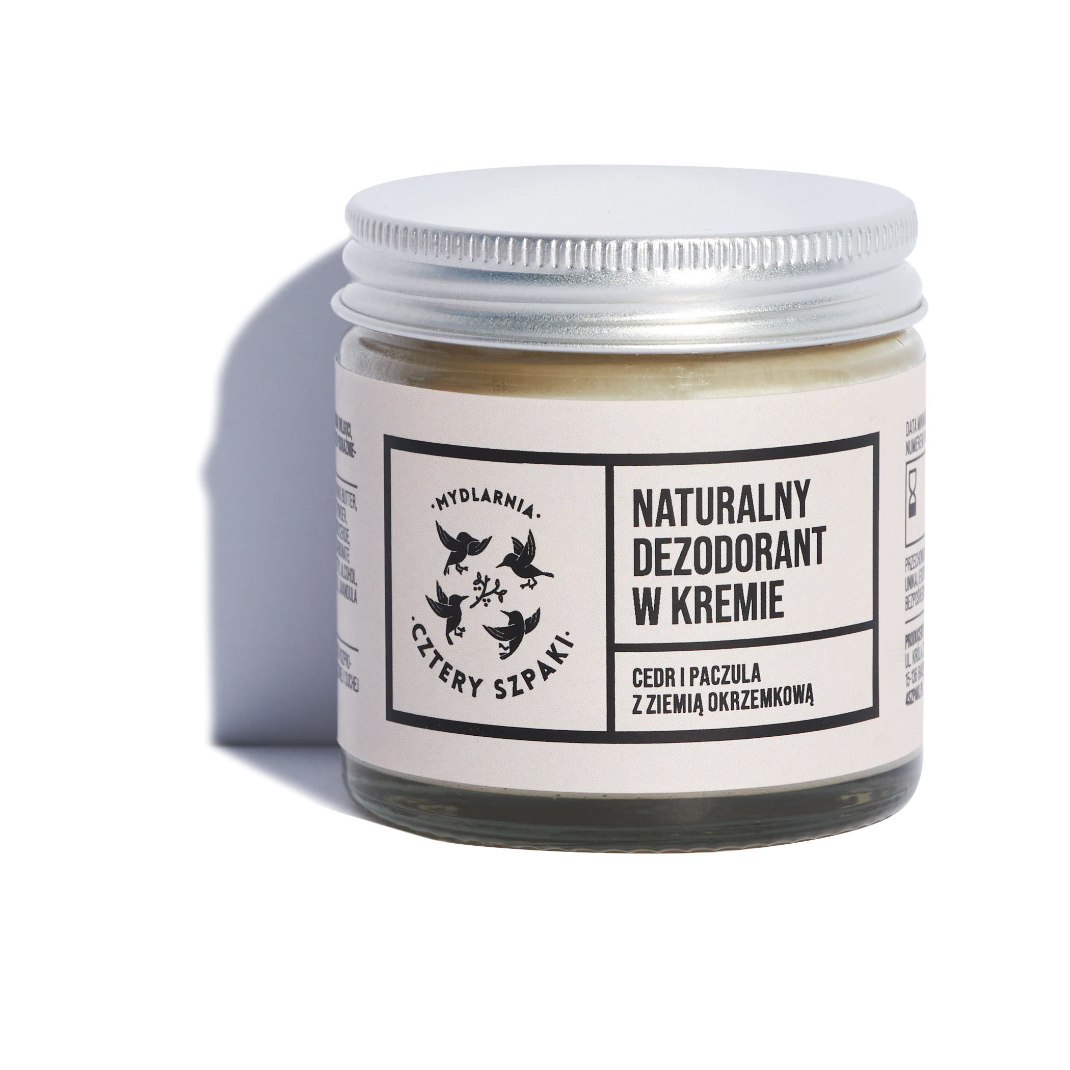 Deodorant natural Four Pinnacles Soap Factory în cremă de cedru și patchouli 60ml