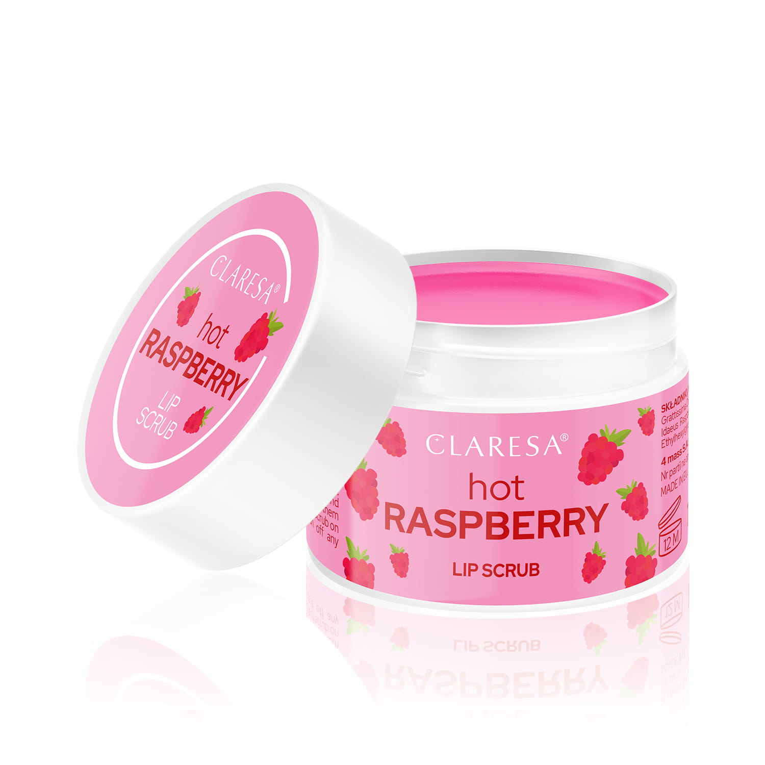 Claresa Fruit Lip Scrub 01 Zmeură fierbinte