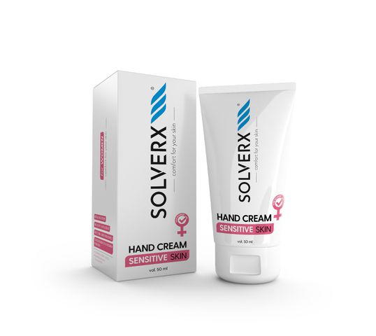 Solverx Cremă pentru mâini și unghii Solverx Sensitive Skin 50ml