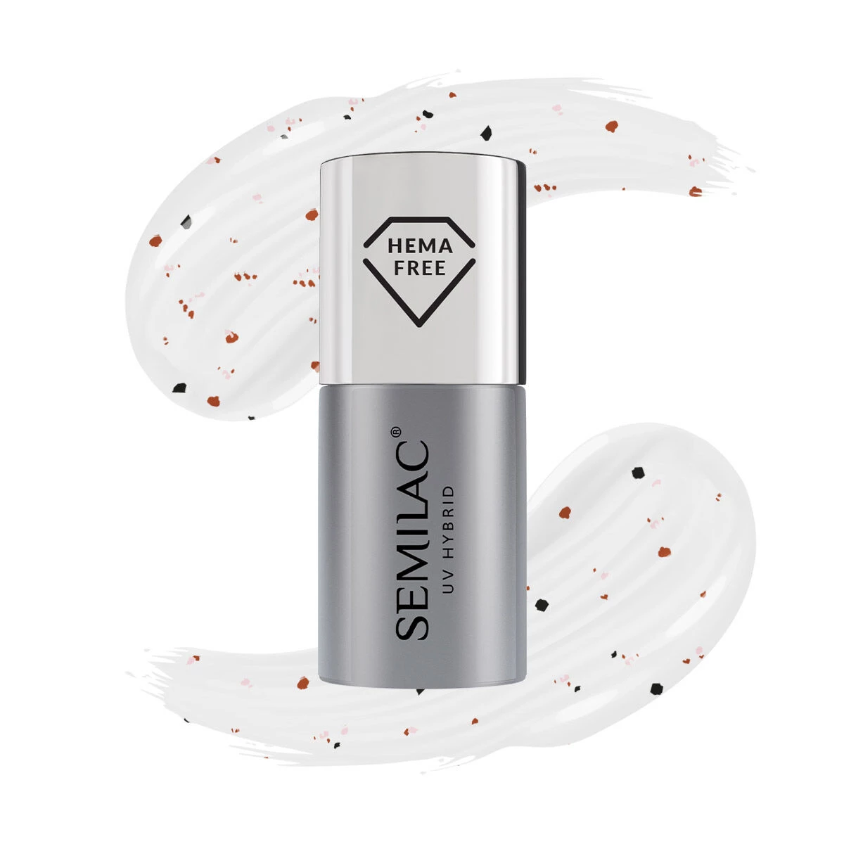 Lac hibrid Semilac Hybrid Varnish Top Coat Terazzo T24