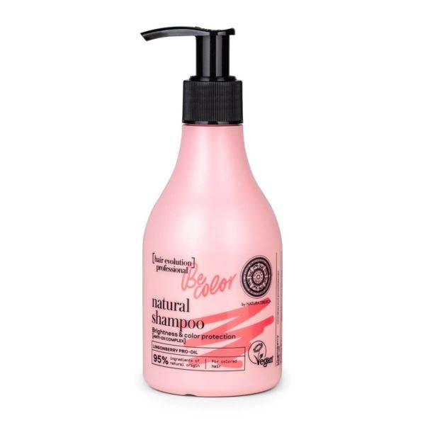 Natura Siberica Be-Color Șampon pentru păr iluminator și protector de culoare 245ml