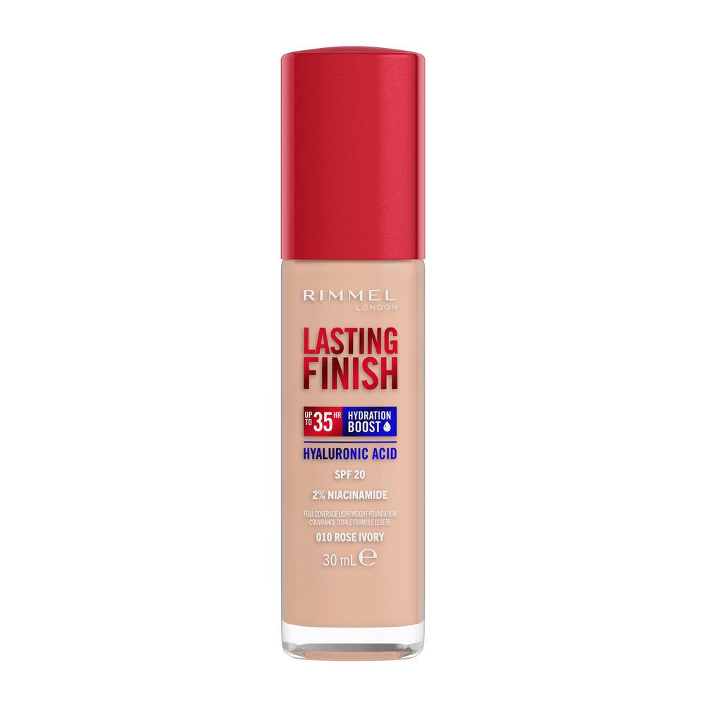 Rimmel Lasting Finish Hyaluronic SPF20 Podkład 010 Rose Ivory