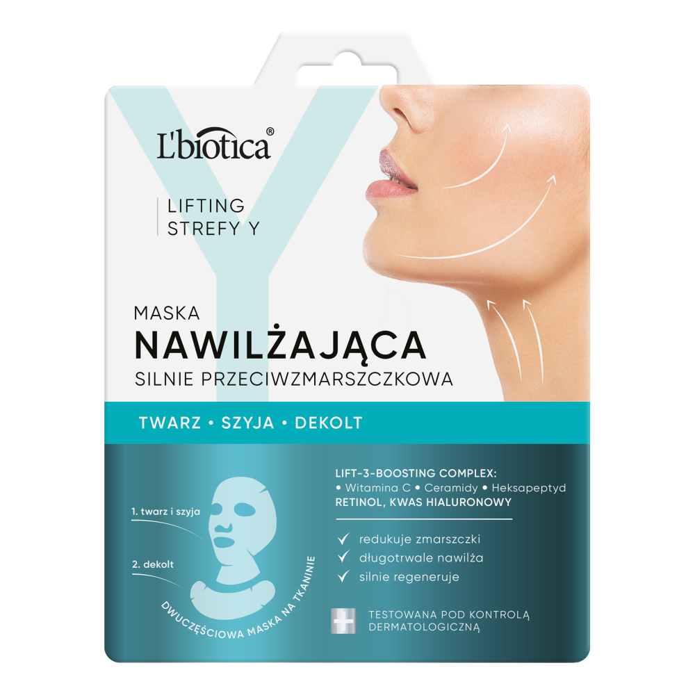 Lbiotica Lifting Zone Y Mască de față hidratantă puternic antirid pentru față