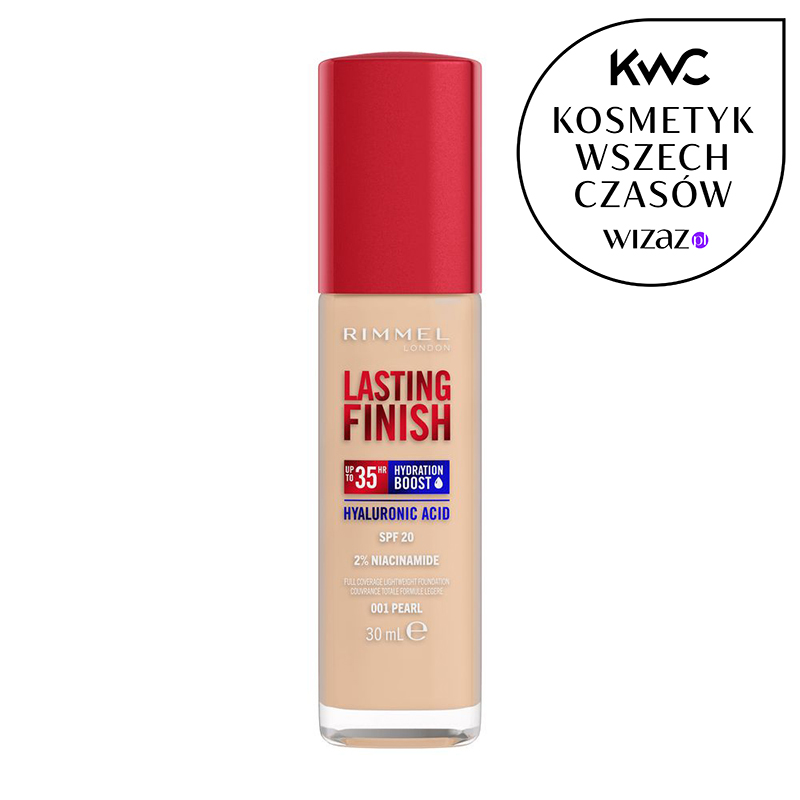 Rimmel Lasting Finish Hyaluronic SPF20 Podkład 001 Pearl