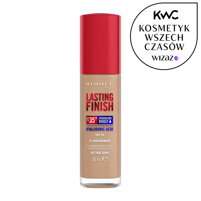Rimmel Lasting Finish Hyaluronic SPF20 Podkład 103 True Ivory