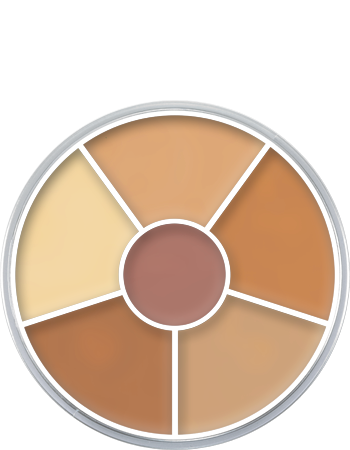 Kryolan Concealer Circle Paletă de 6 corectoare No. 2