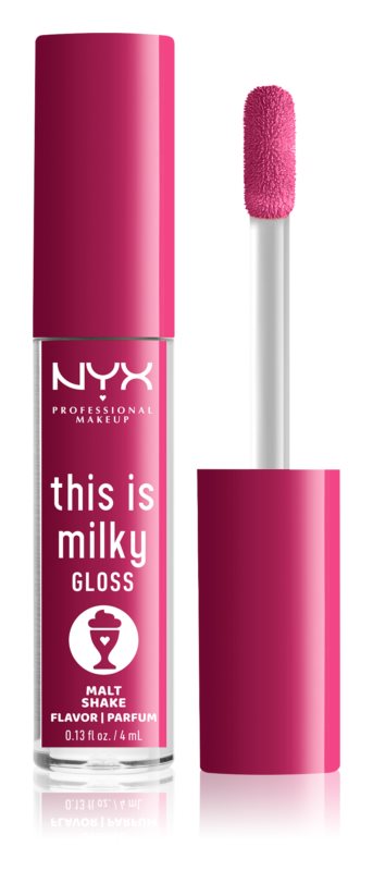 NYX Professional Makeup This is Milky Lip Gloss 12 Malt Shake