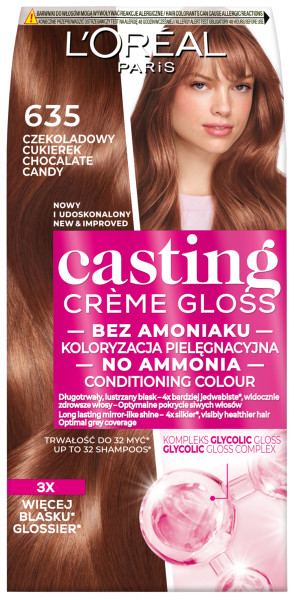 Loreal Casting Creme Gloss Colour 635 Chocolate Candy