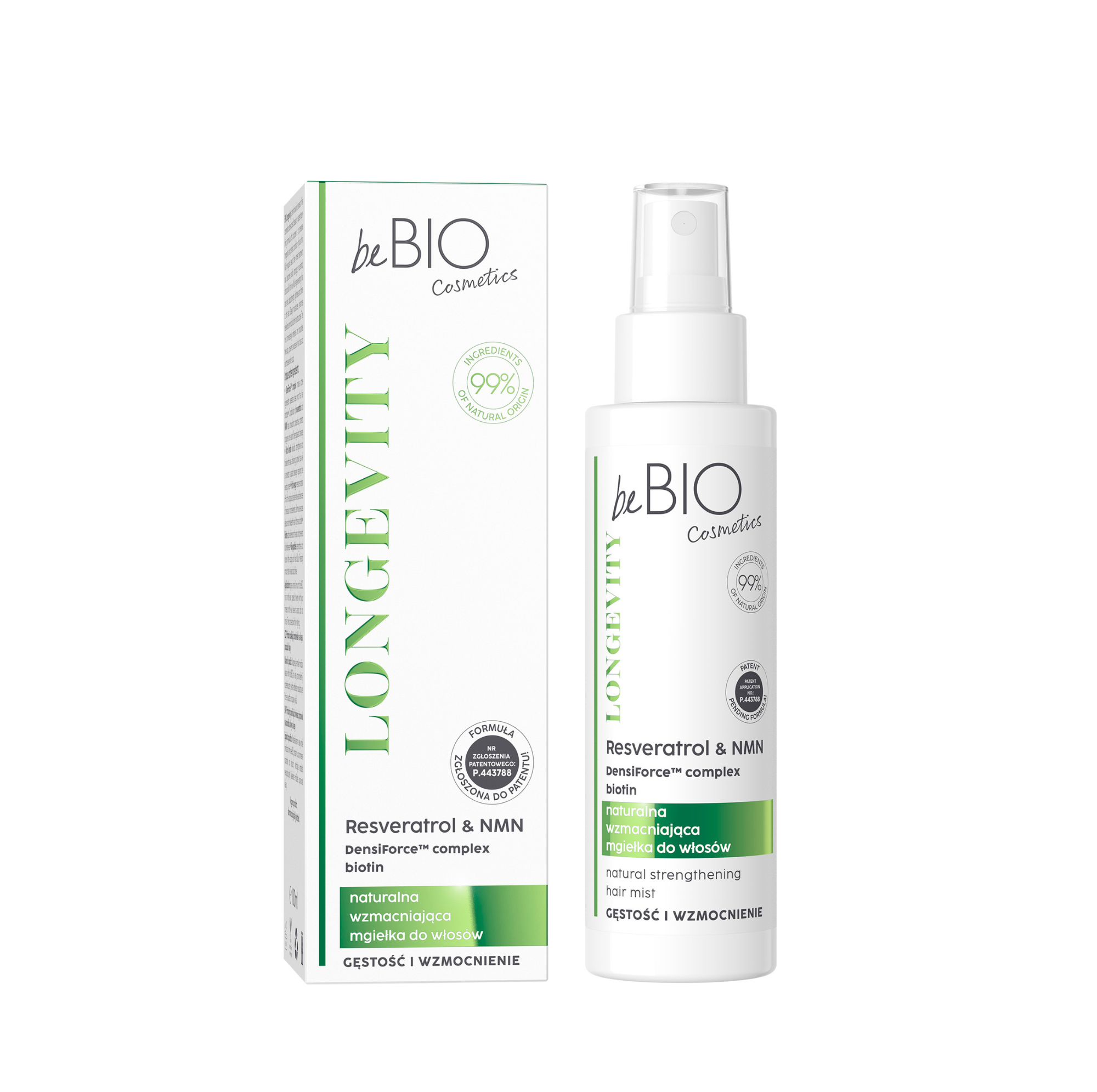 beBIO Longevity Thickening and Strengthening Regenerating Hair Mist 100ml