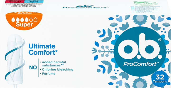 o.b. Tampoane ProComfort Super Tampoane 32 buc
