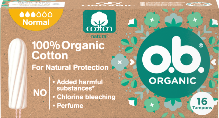 o.b. Tampoane organice Normal 16 buc