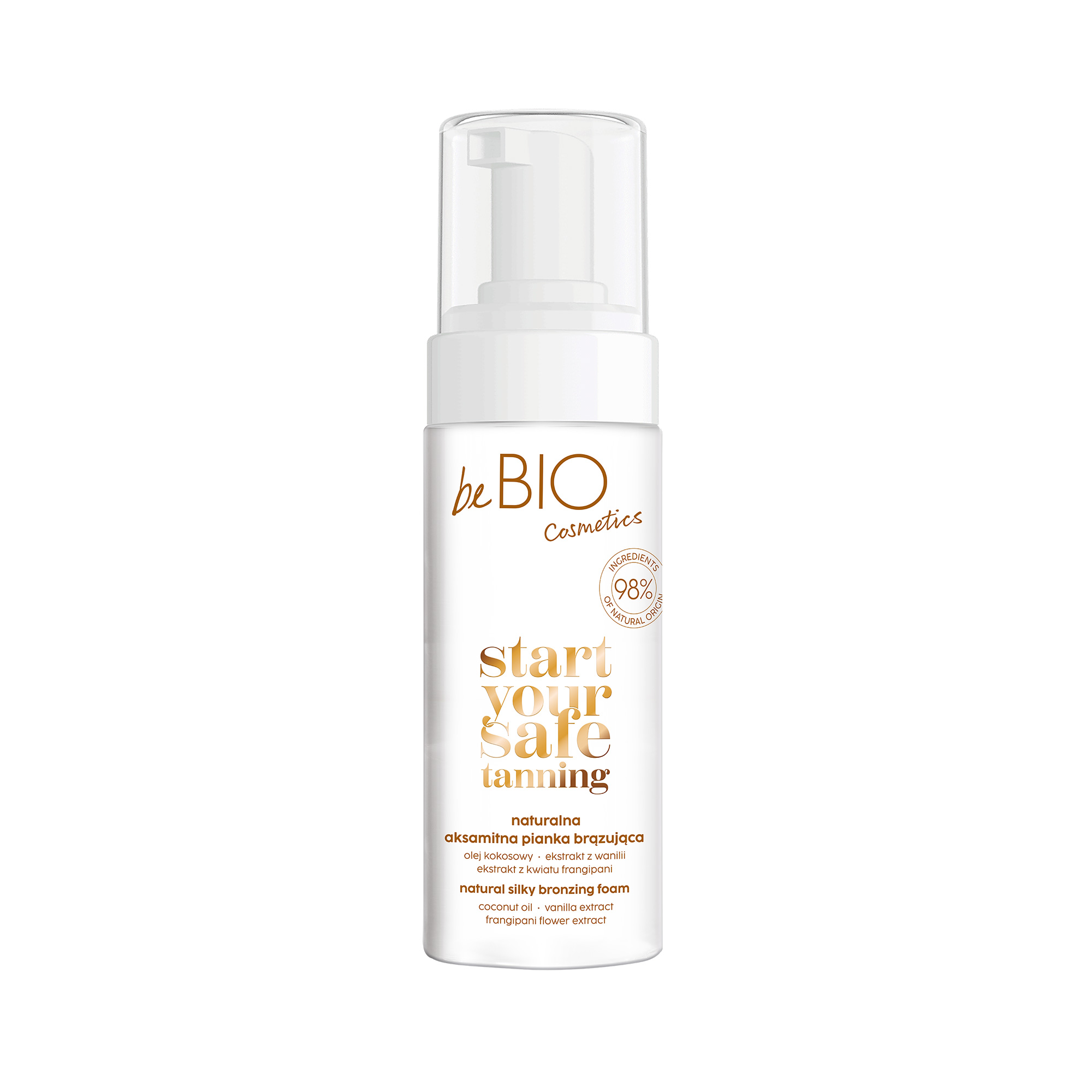 beBIO Start Your Safe Natural Velvety Bronzing Foam 150ml