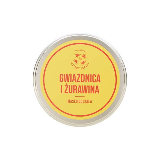 Mydlarnia Cztery Szpaki Unt de corp cu floarea stelară și merișor 150ml