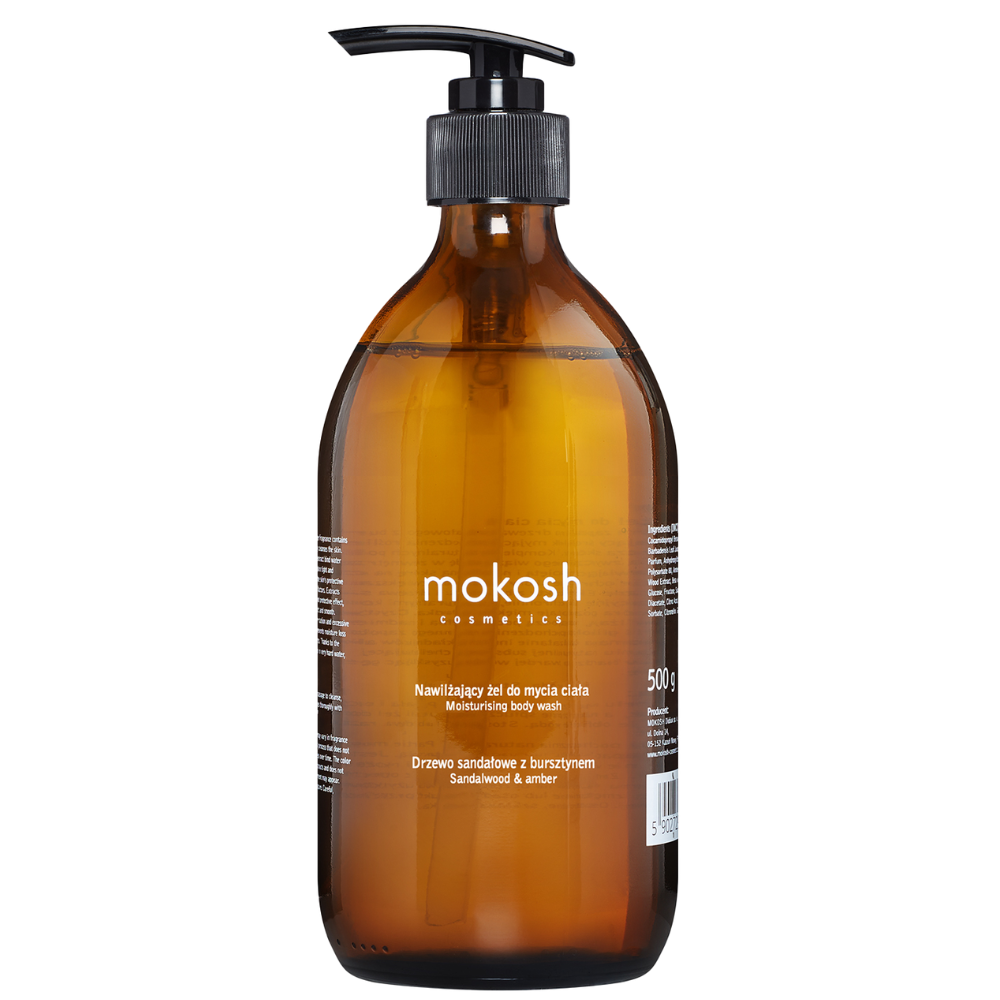 Mokosh Gel de spălare pentru corp cu lemn de santal și chihlimbar 500ml