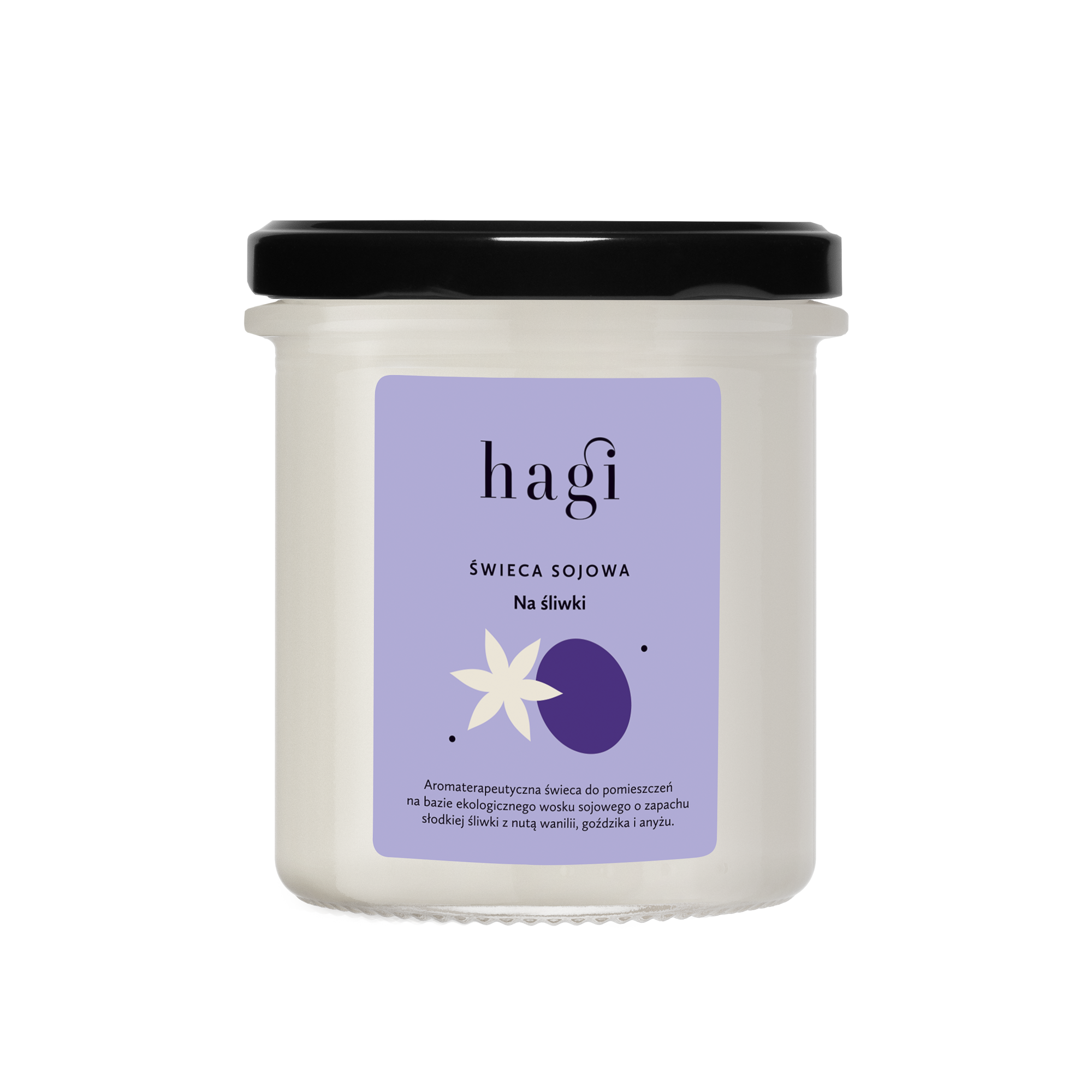 Hagi Plum Soy Candle 215ml
