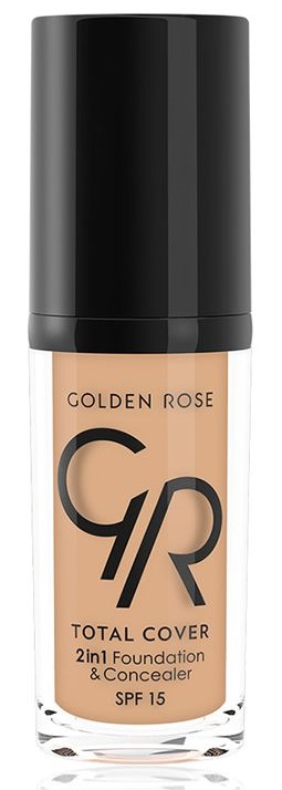 Golden Rose Total Cover 2 in 1 SPF15 Kryjący Podkład 04 Beige