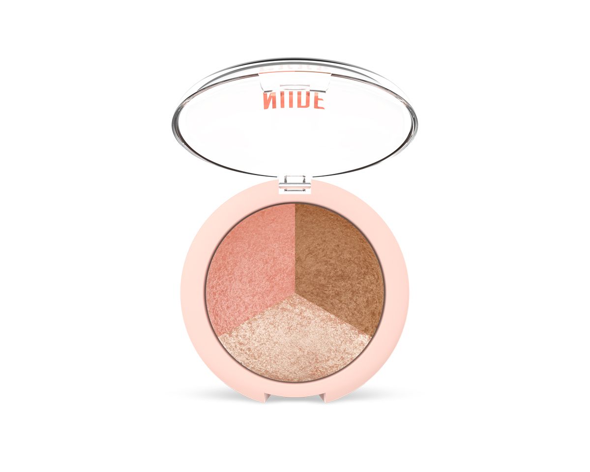 Golden Rose Nude Look 3 în 1 Pudre de față modelată Nude Look 3 în 1