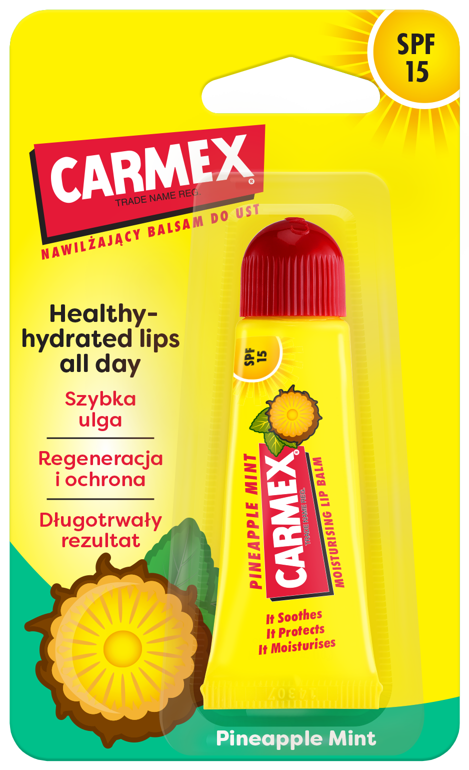 CARMEX Balsam de buze hidratant Classic Pineapple Mint