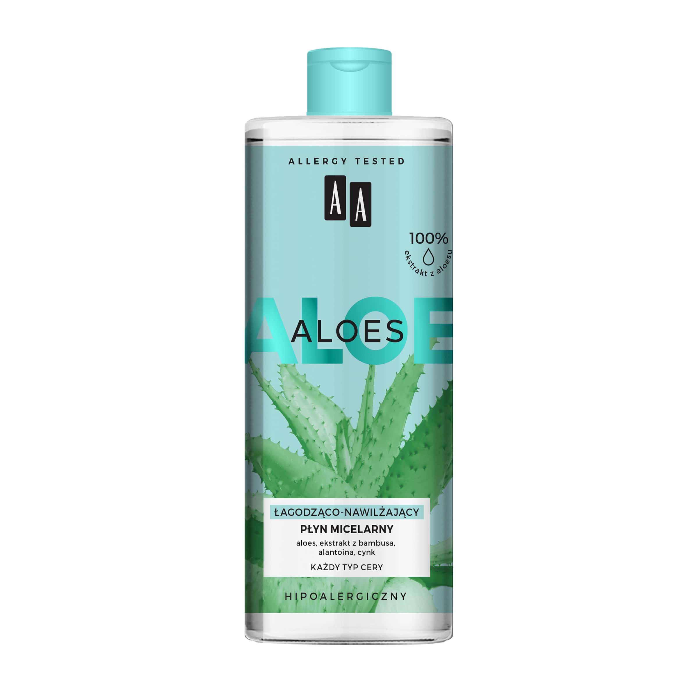 AA Aloe Vera Extract de Aloe Vera Loțiune micelară calmantă și hidratantă 400ml