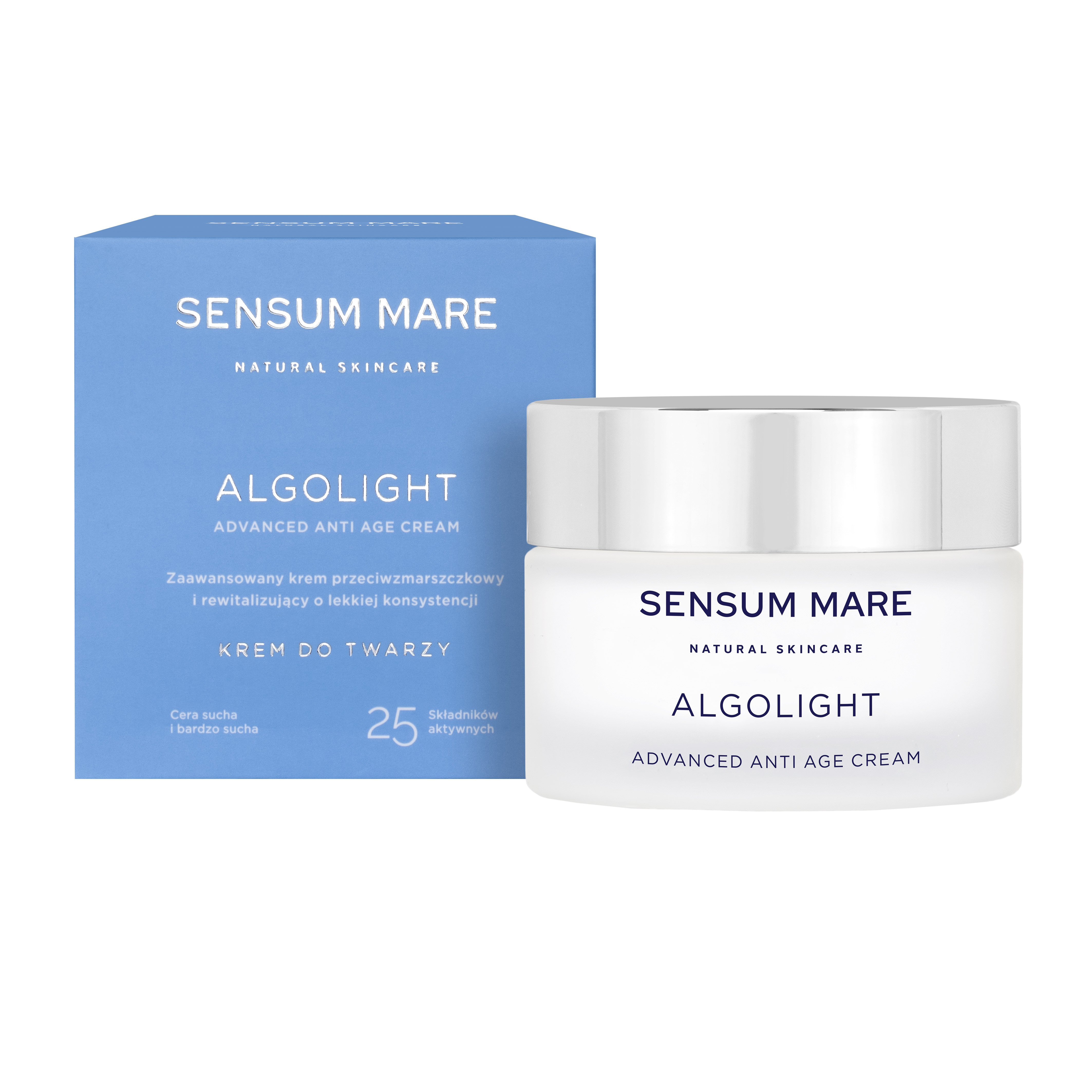 Sensum Mare Algolight Cremă revitalizantă și antirid cu textură lejeră 50ml
