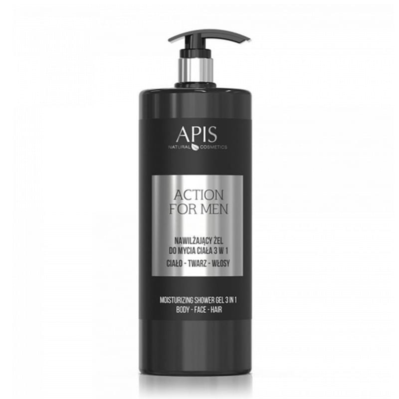 APIS Action For Men Gel de spălare hidratant 3în1 1L