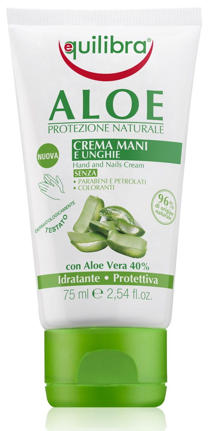 Equilibra Aloe Vera Cremă pentru mâini și unghii 75ml