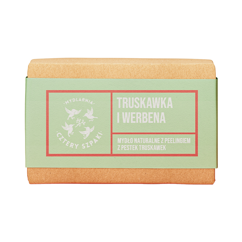 Mydlarnia Cztery Szpaki Săpun de căpșuni și verbină 110g