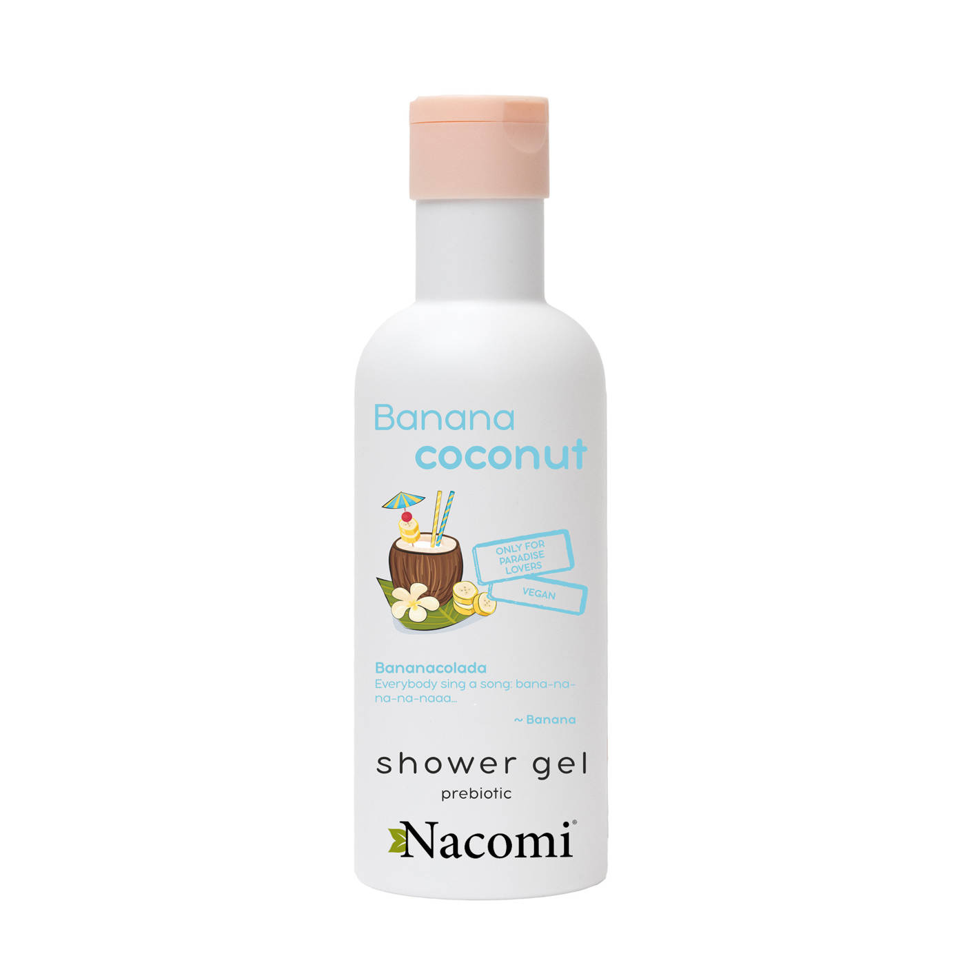 Nacomi Gel de duș cu banane și nucă de cocos 300ml