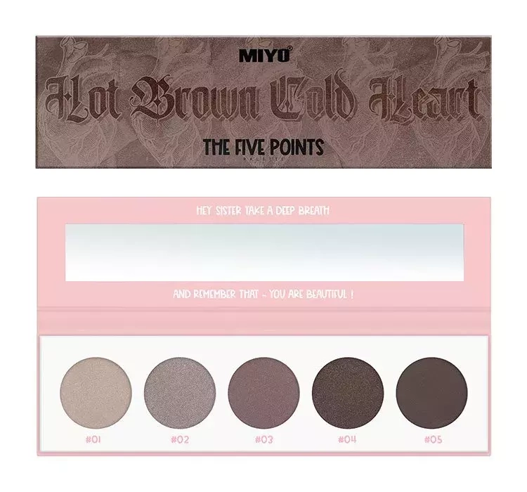 Miyo Five Points Miyo Five Points Paleta de farduri de ochi 09 Hot Brown Cold Heart