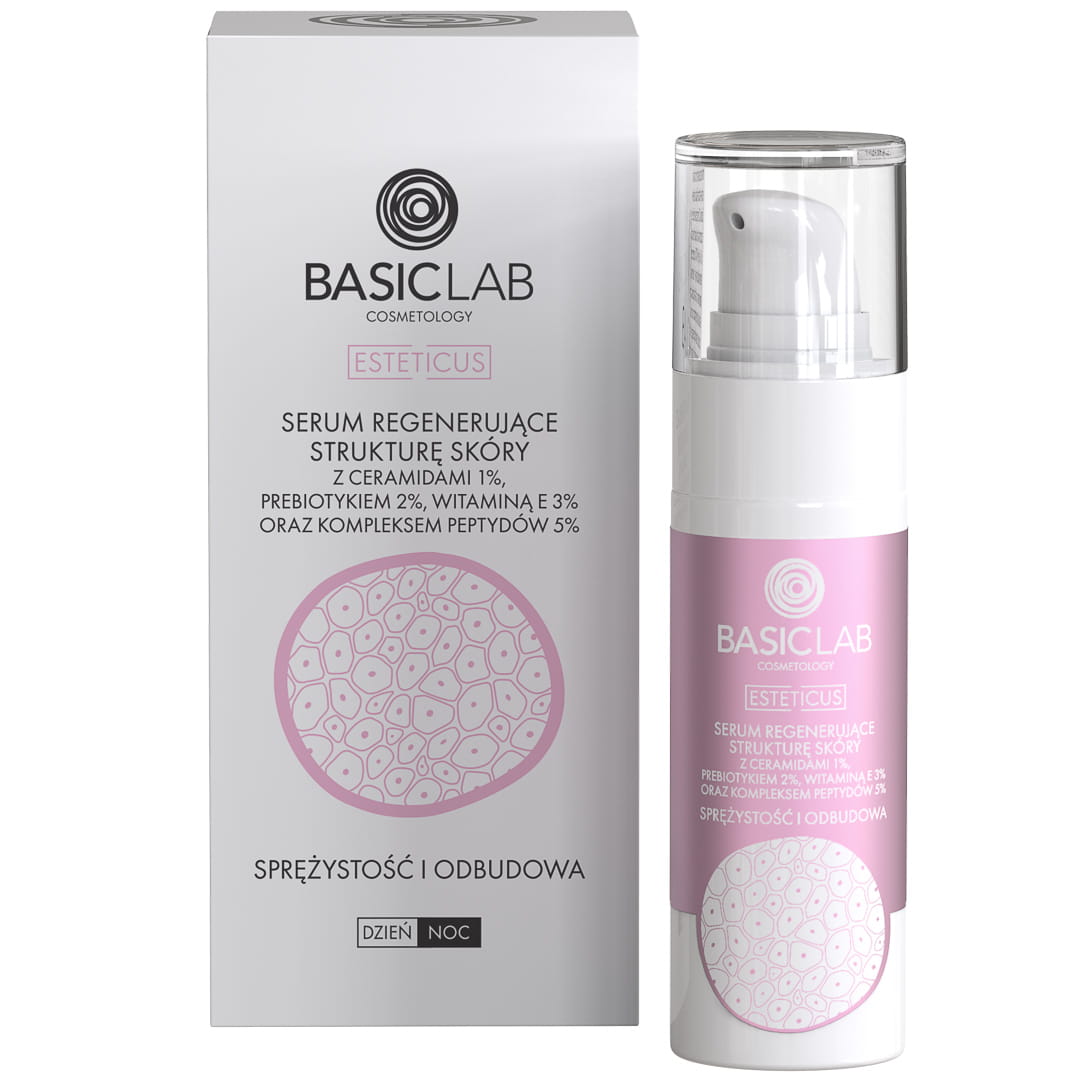 BasicLab Esteticus Esteticus Serum regenerator al structurii pielii cu ceramide și peptide 30ml