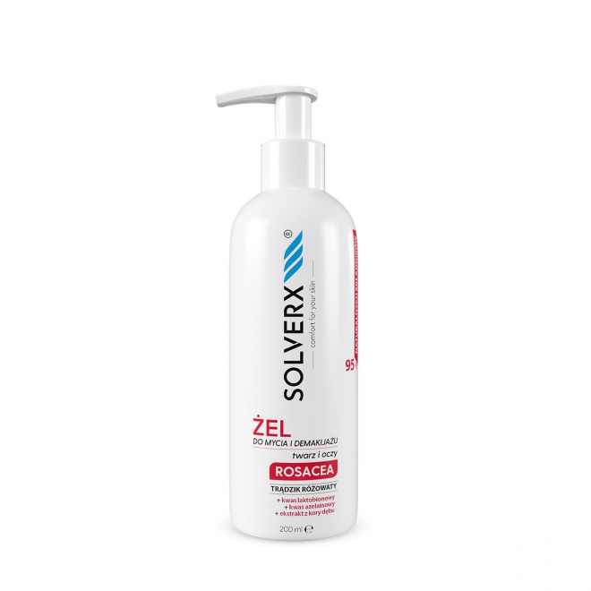 Solverx Rosacea Gel de spălare facială 200ml
