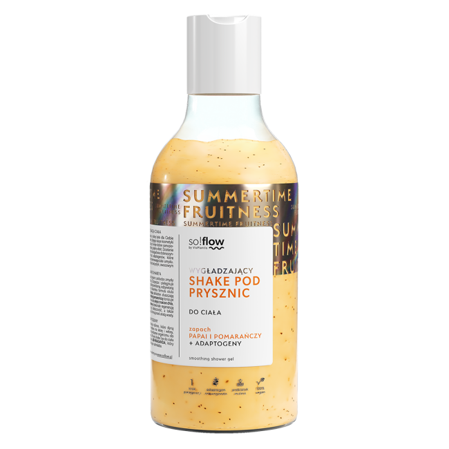 So!flow Shake de duș netezitor cu parfum de papaya și portocale 400ml