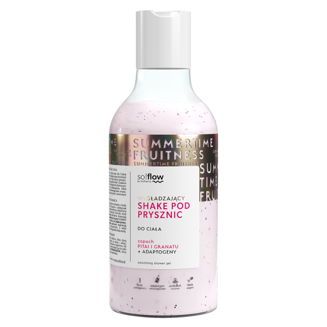 So!flow Smoothing Shower Shake de duș cu parfum de pitai și rodie 400ml
